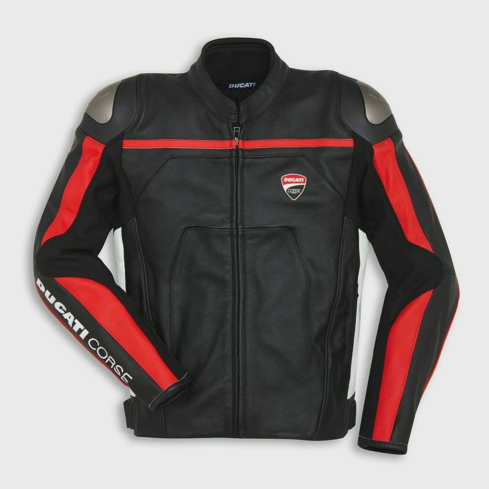 Ducati Corse Leather Jacket — Armored Racing