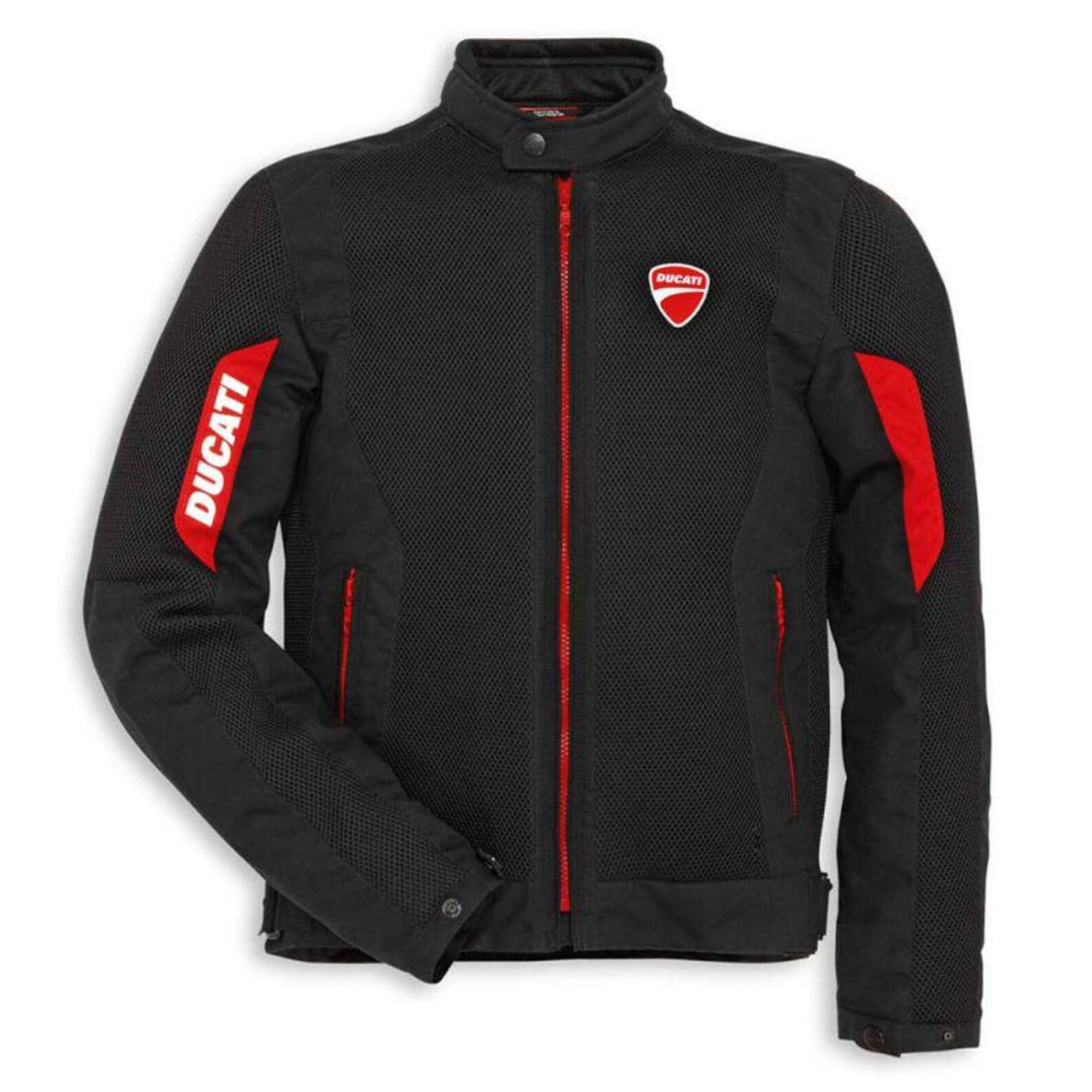 Ducati Flow 2 Jacket — Black / Red Waterproof